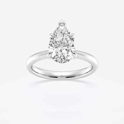 Pure Vow Bold Pear Cut Diamond Engagement Ring