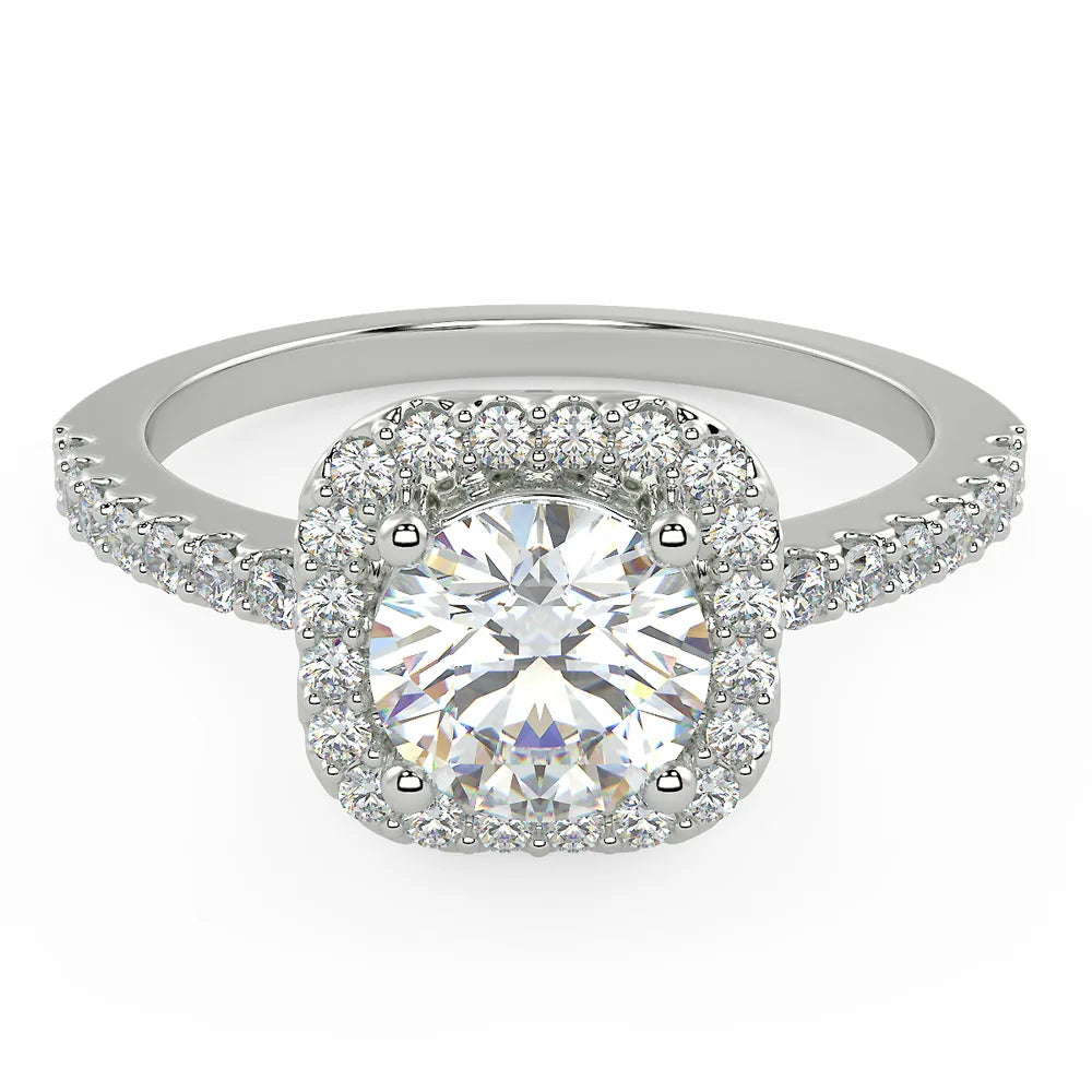 The Modern Promise Lab Grown Diamond Halo Solitaire