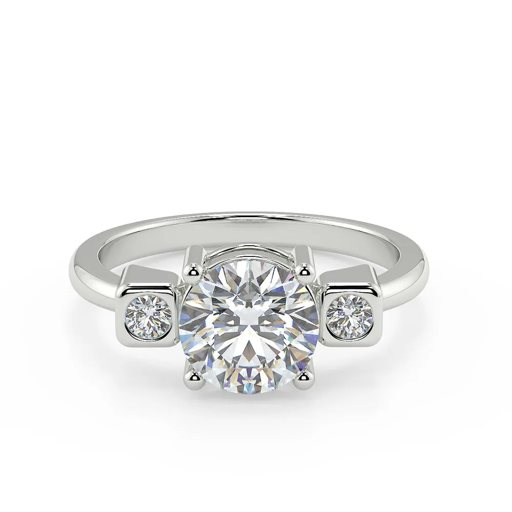 The Journey's Embrace" Lab Grown Diamond Engagement Ring