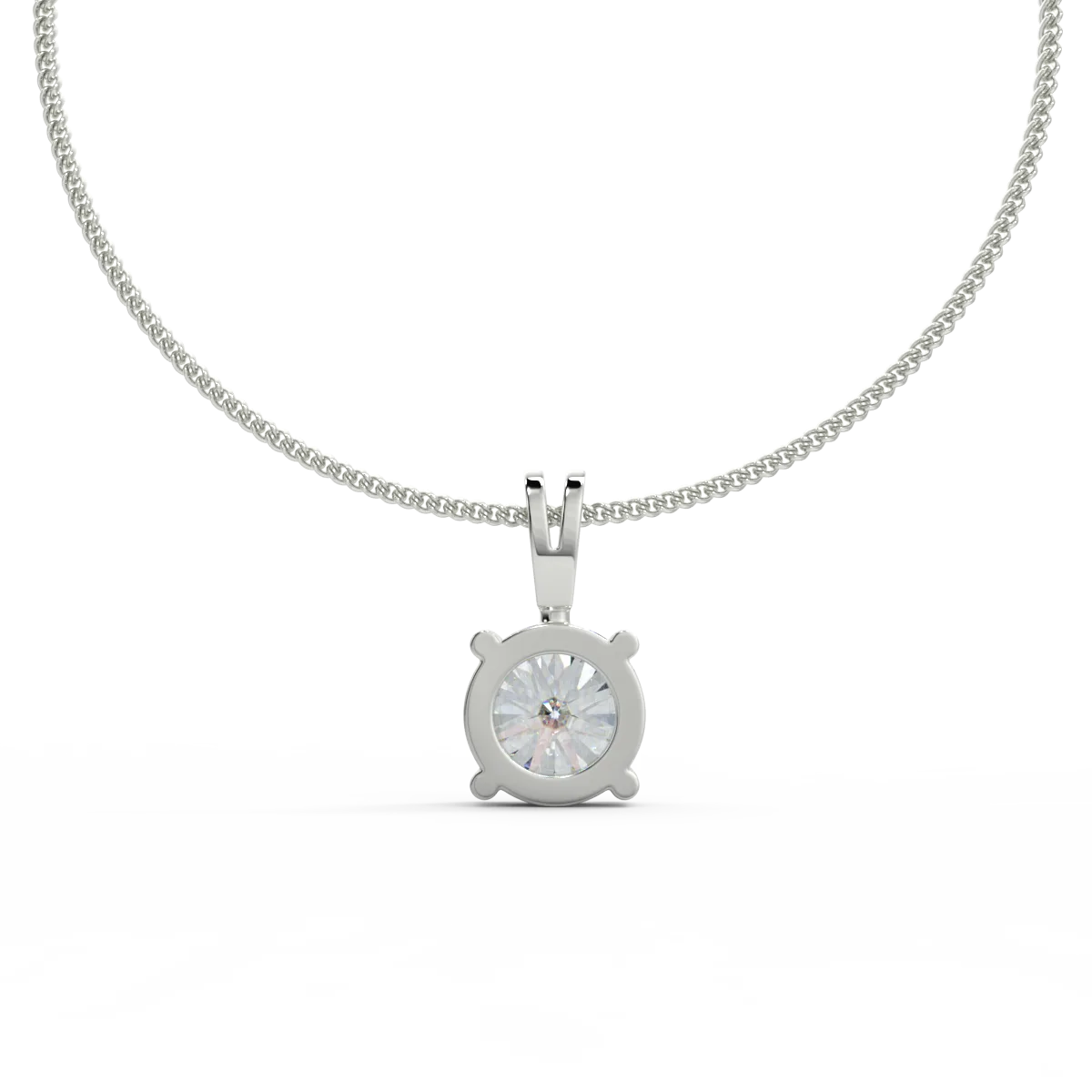 Contemporary Luxe F VVS2 Lab Grown Diamond Pendant