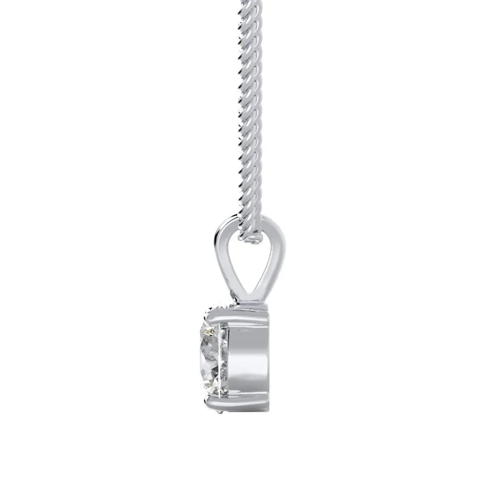 Twisted Halo G VS1 Lab Grown Diamond Pendant
