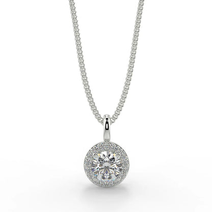 Radiant Aura F VVS2 Lab Grown Diamond Pendant