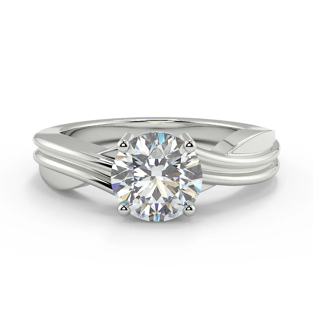 The Infinity Twist Lab Grown Diamond Solitaire Ring