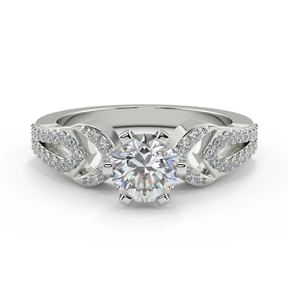 The Intertwined Sparkle Lab Grown Diamond Engagement Ring