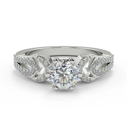 The Intertwined Sparkle Lab Grown Diamond Engagement Ring