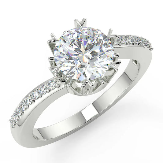 Brilliant Forever F VS1 Lab Grown Diamond Engagement Ring