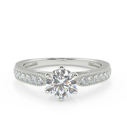 Vintage Sparkle E VVS1 Lab Grown Diamond Engagement Ring