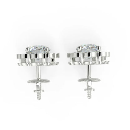 Blossom Brilliance F VS1 Lab Grown Diamond Stud Earrings