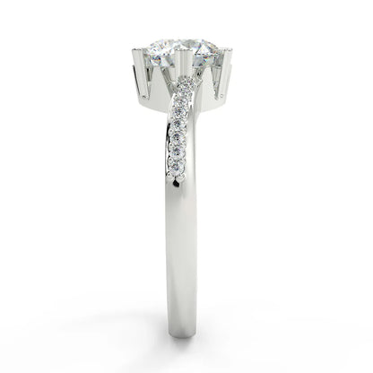 The Journey's Embrace" Lab Grown Diamond Engagement Ring