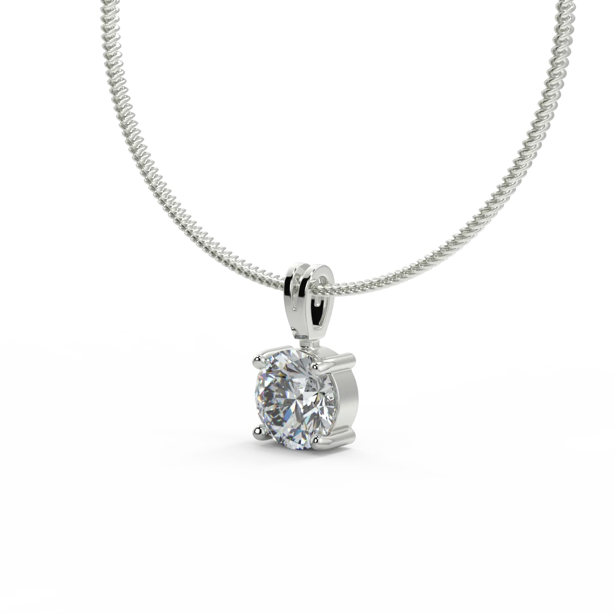 Contemporary Luxe F VVS2 Lab Grown Diamond Pendant