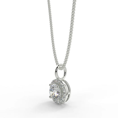 Radiant Aura F VVS2 Lab Grown Diamond Pendant