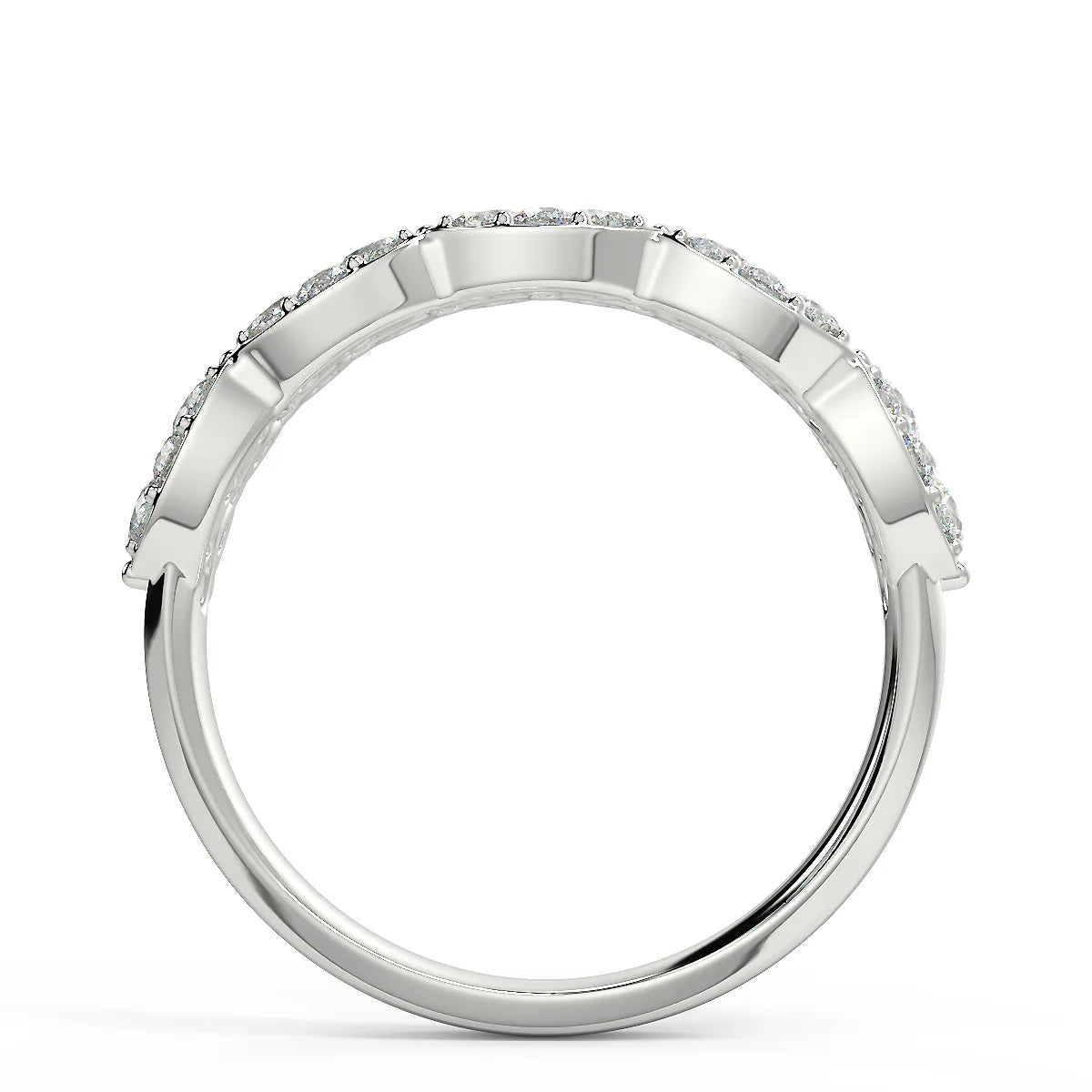 Graceful Duet E VS1 Lab Grown Diamond Band