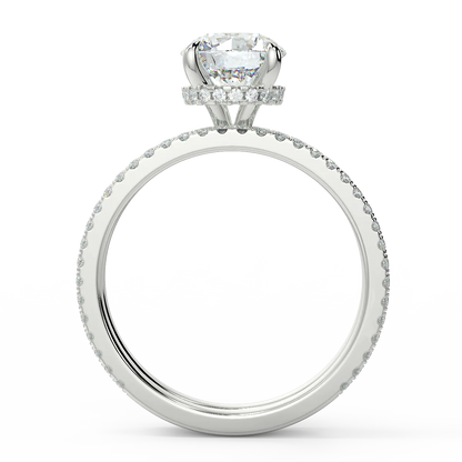 Timeless Elegance F VS1 Lab Grown Diamond Engagement Ring