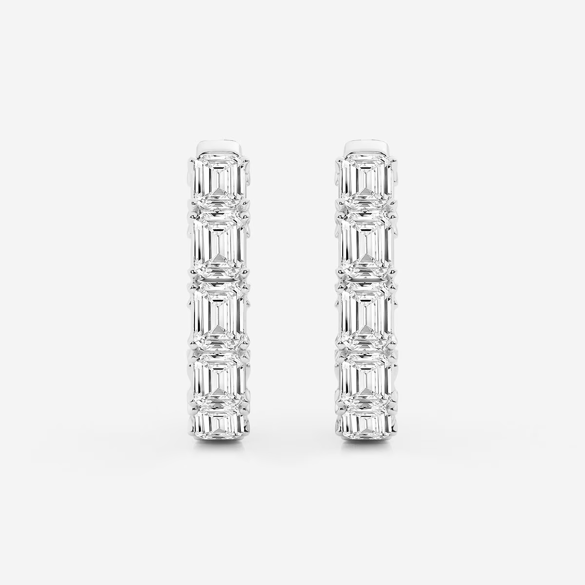 Star-Band-Emerald-Cut-Diamond-Hoop-Earrings