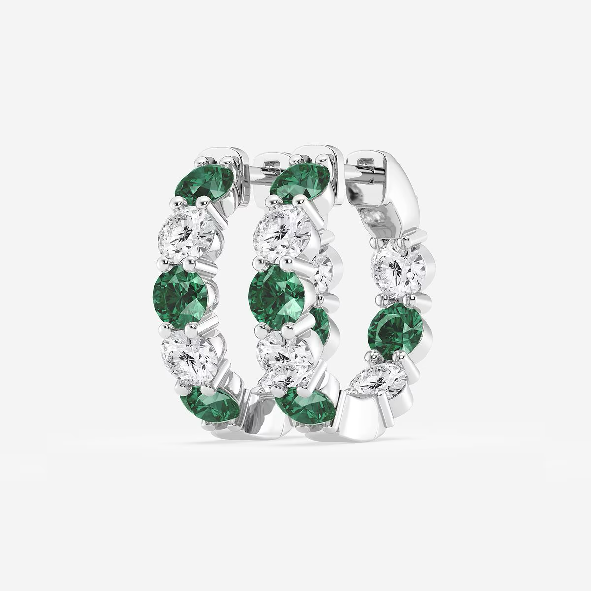 Veloura-Hoops-Round-Diamond-Hoop-Earrings-with-Emeralds