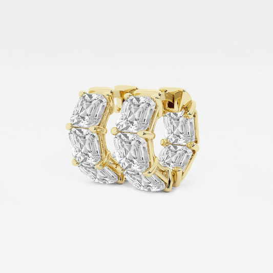 Zenith-Hoops-Chunky-Diamond-Asscher-Hoops
