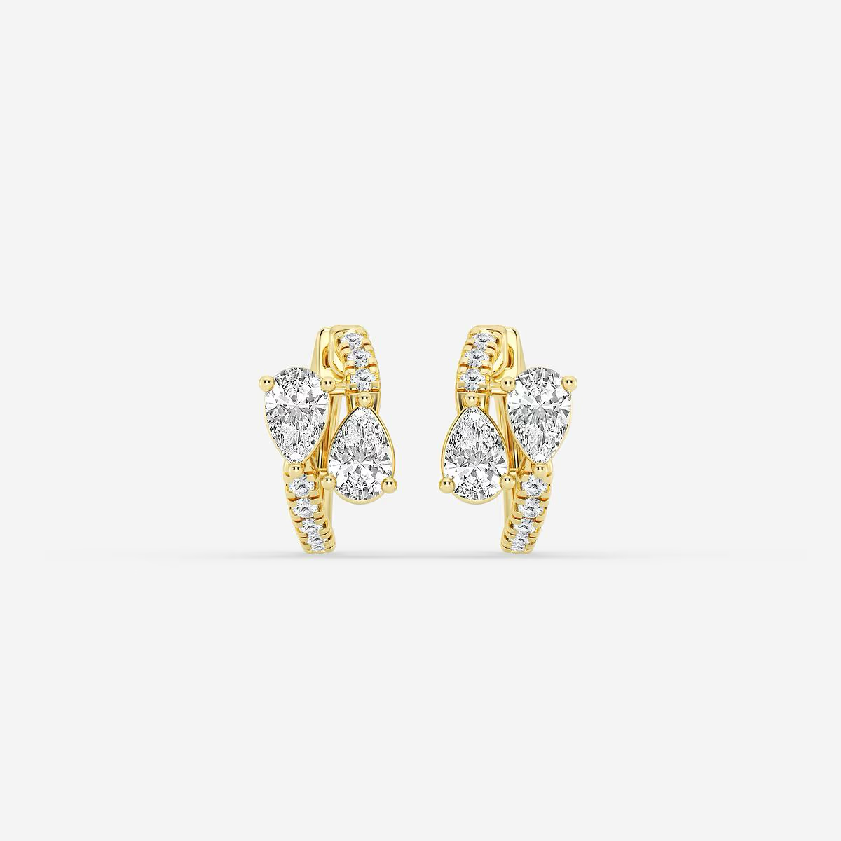 Orabella-18K-Gold-Pear-Cut-Diamond-Hoops
