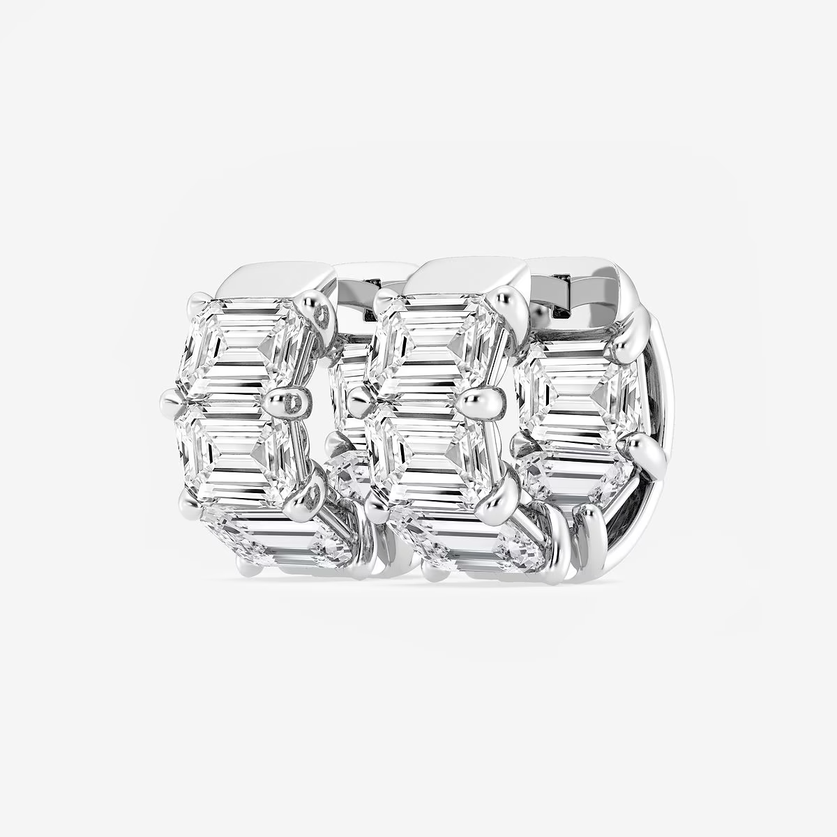 Radiara-Hoops-Wide-Hoops-with-Emerald-Cut-Diamonds