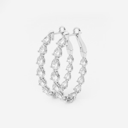Luna-Twist-White-Gold-Diamond-Pear-Cut-Inside-Out-Hoops