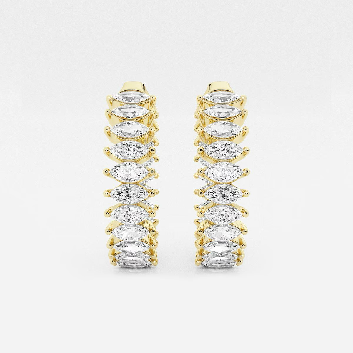 Twilight-Band-Statement-Marquise-Diamond-Hoop-Earrings