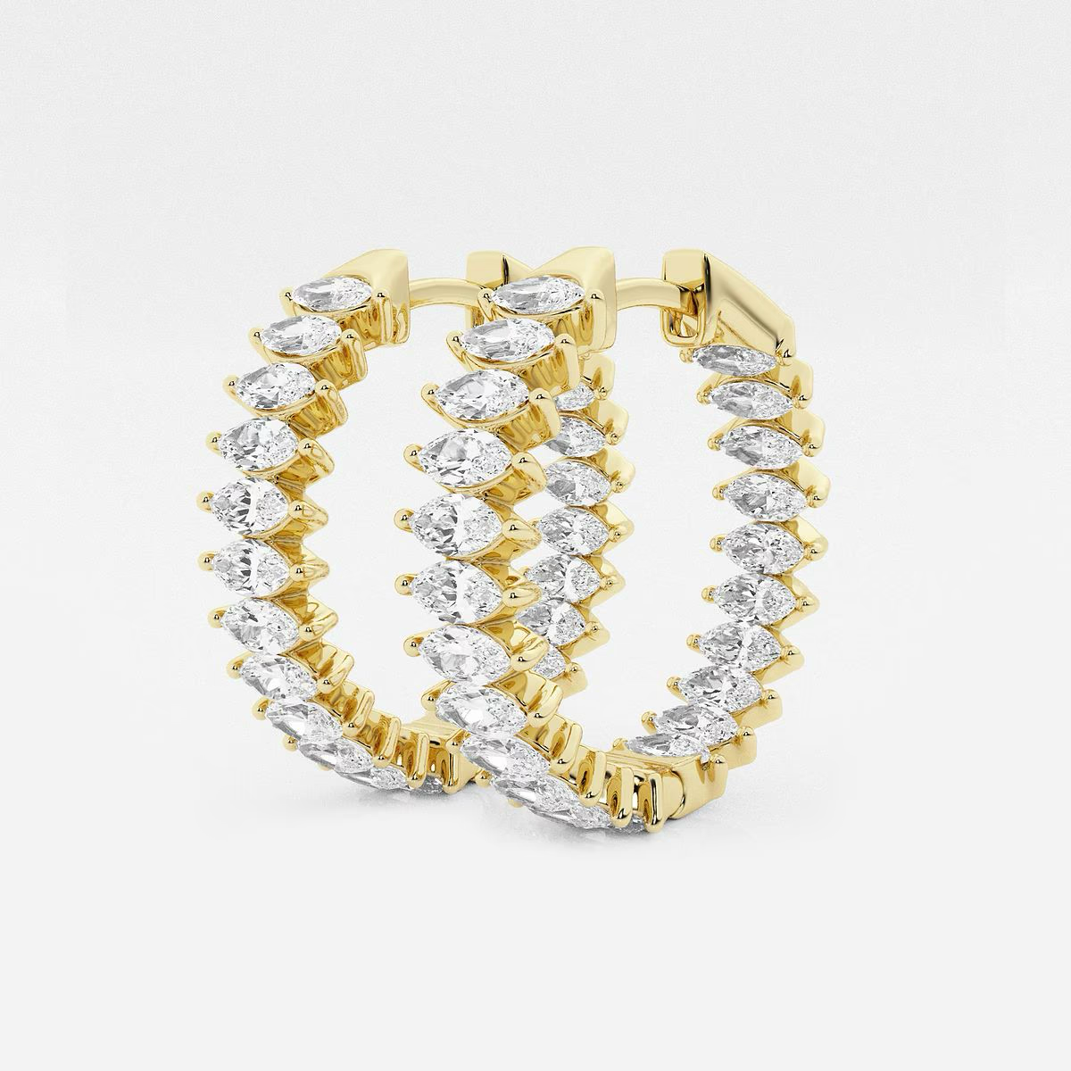 Twilight-Band-Statement-Marquise-Diamond-Hoop-Earrings