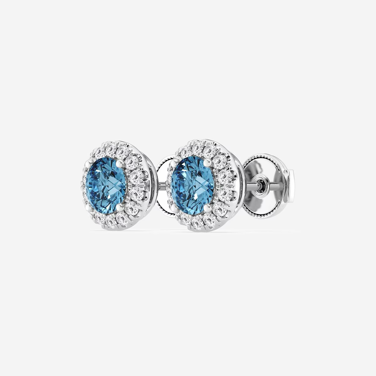Florence-Floral-Inspired-Blue-Diamond-Stud-Earrings