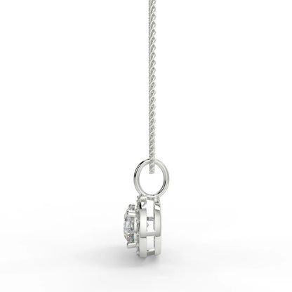 Radiant Aura F VVS2 Lab Grown Diamond Pendant