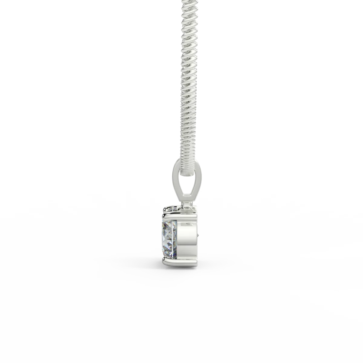 Contemporary Luxe F VVS2 Lab Grown Diamond Pendant