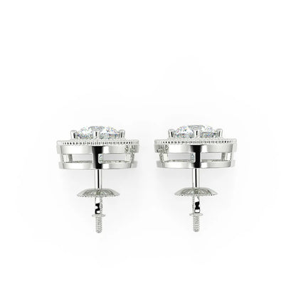 Trilogy Brilliance Lab Grown Diamond Stud Earrings