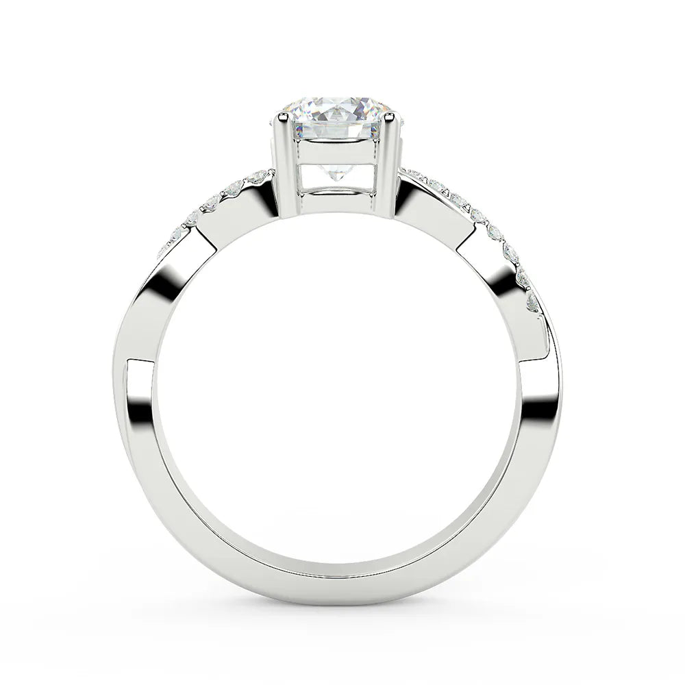The Infinity Twist Lab Grown Diamond Engagement Ring