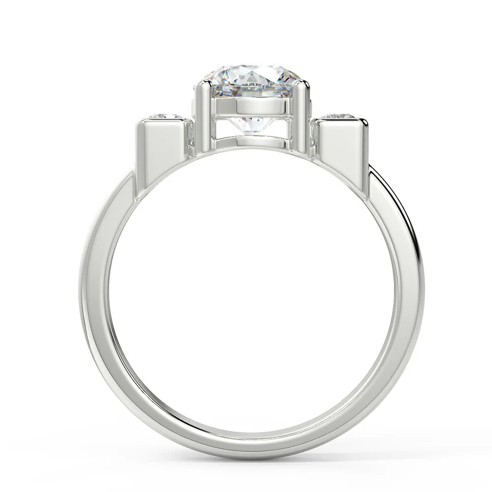 The Journey's Embrace" Lab Grown Diamond Engagement Ring