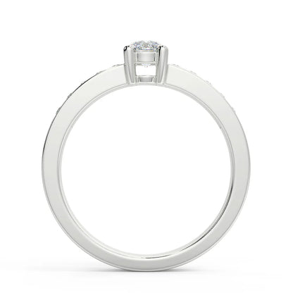 Sparkling Embrace F VVS1 Lab Grown Diamond Engagement Ring