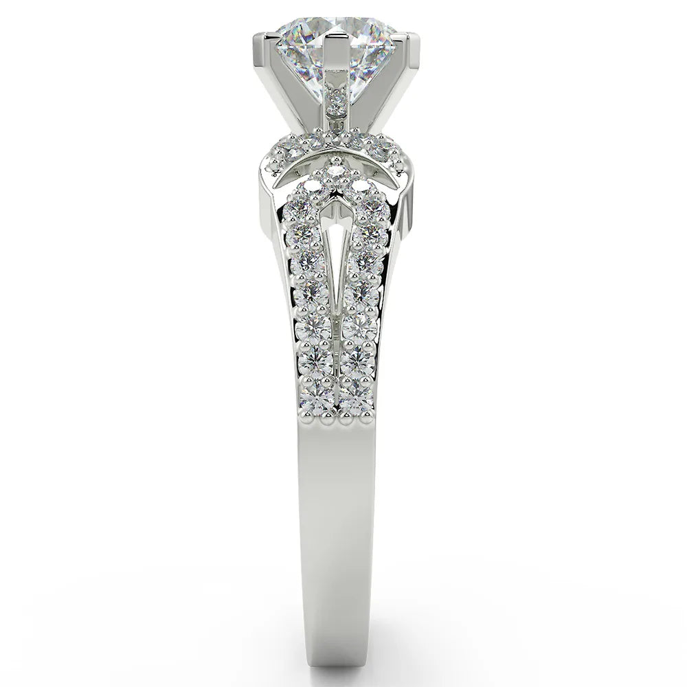 The Intertwined Sparkle Lab Grown Diamond Engagement Ring