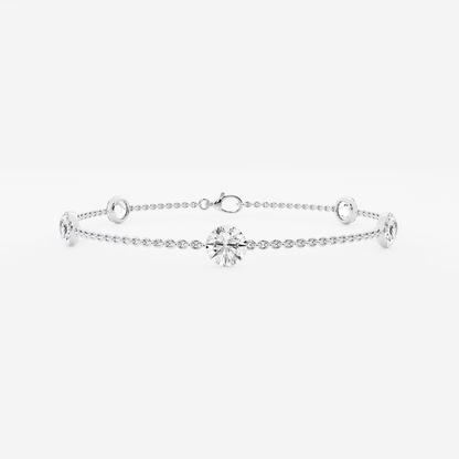 Moonlight-Adjustable-Chain-Bracelet-with-Round-Solitaires
