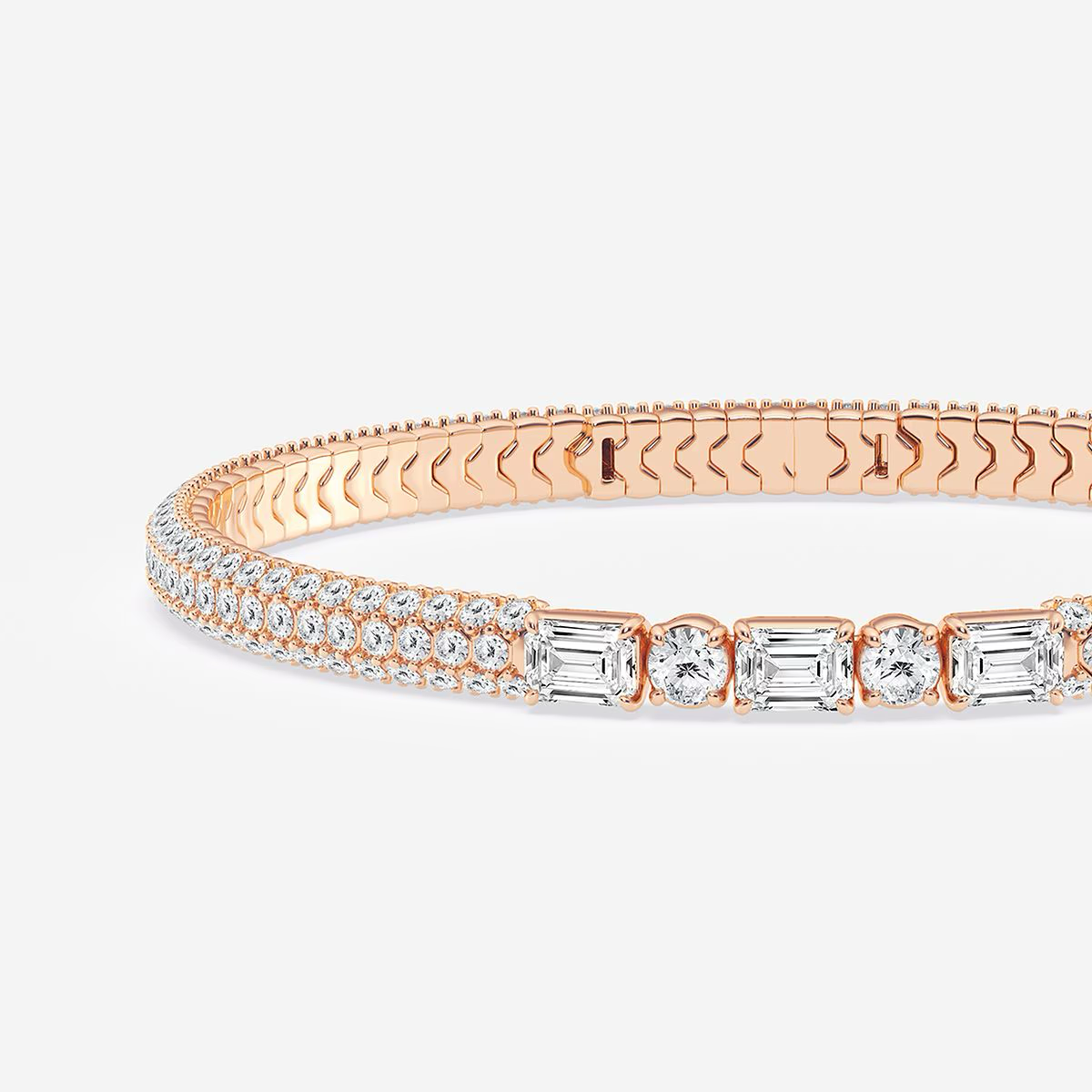 Vespara-Fancy-Solitaire-x-Pavé-Diamond-Bangle-Bracelet