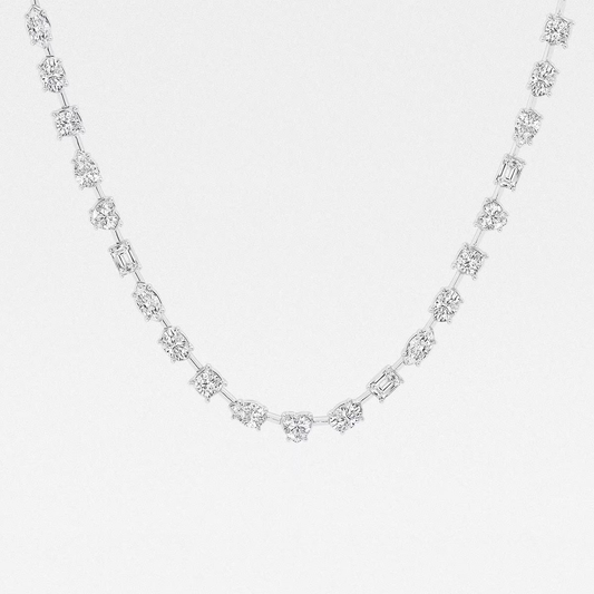 Aurora-String-Mixed-Shape-Diamond-Tennis-Necklace