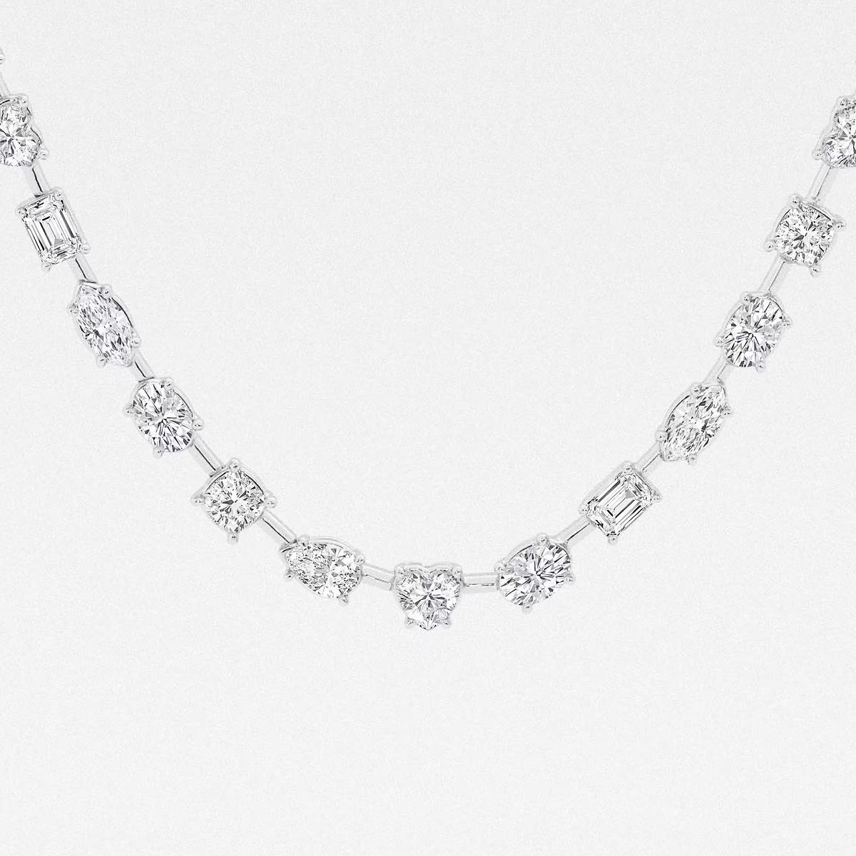 Aurora-String-Mixed-Shape-Diamond-Tennis-Necklace