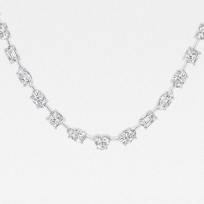 Aurora-String-Mixed-Shape-Diamond-Tennis-Necklace