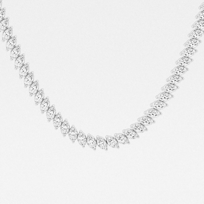Twilight-Gleam-Marquise-Diamond-Tennis-Necklace
