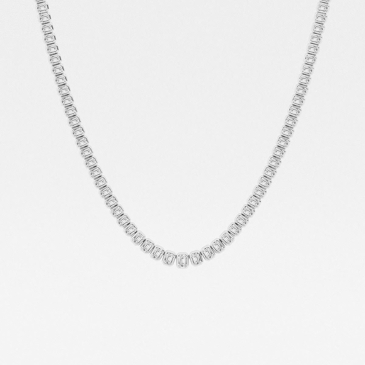 Prestige-Bezel-set-Emerald-Diamond-Tennis-Necklace