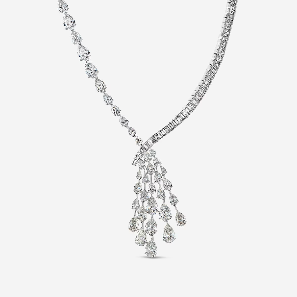 Celestara-Multi-Layer-Pear-Diamond-Statement-Necklace