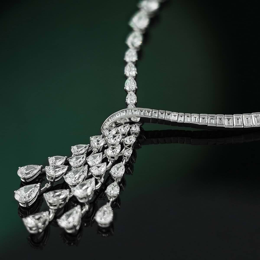 Celestara-Multi-Layer-Pear-Diamond-Statement-Necklace